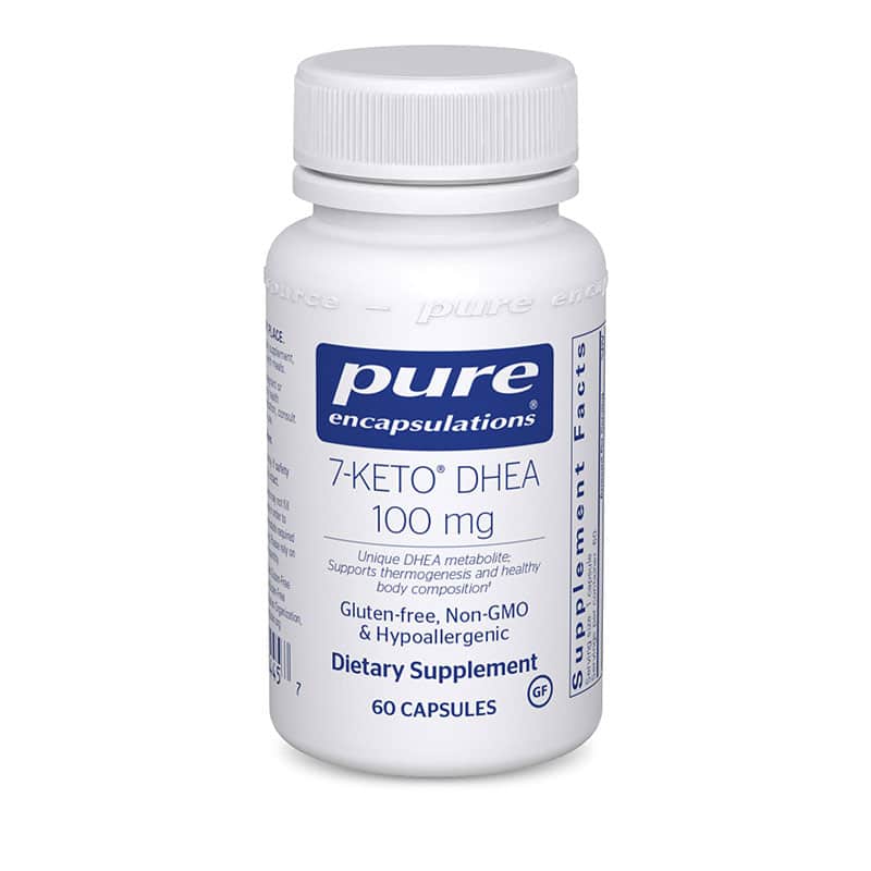 Bottle of 7-KETO DHEA 100mg from Pure Encapsulations