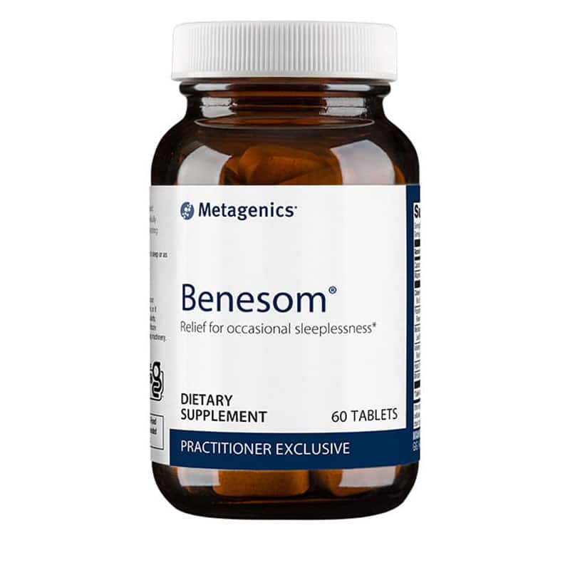 bottle of Benesom from Metagenics