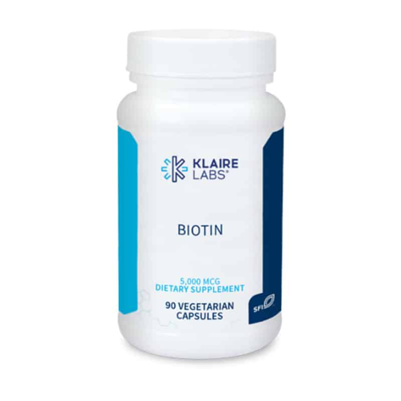 bottle of Biotin from Klaire Labs