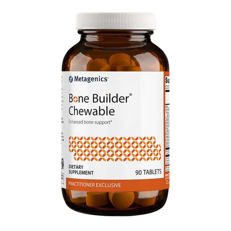 bottle of Bone Builder Chewables from Metagenics