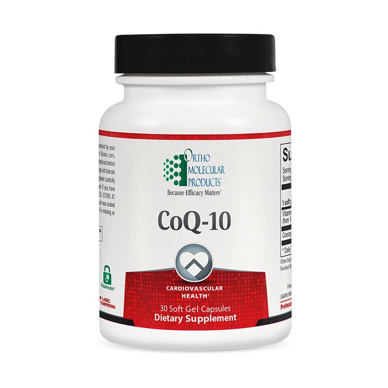 bottle of CoQ-10 from Orthomolecular Products