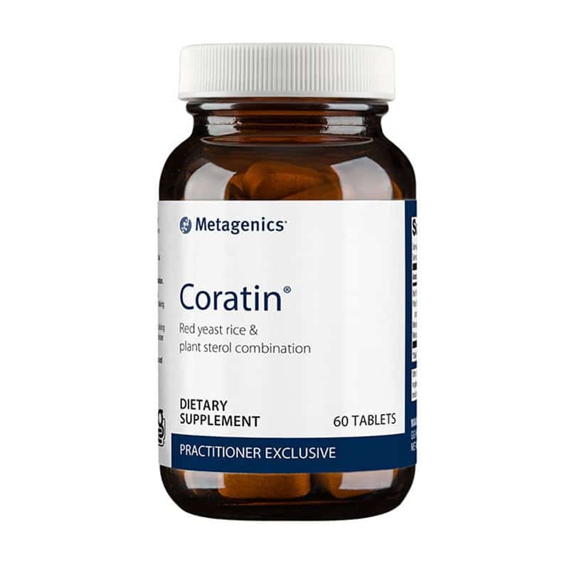 bottle of Coratin from Metagenics