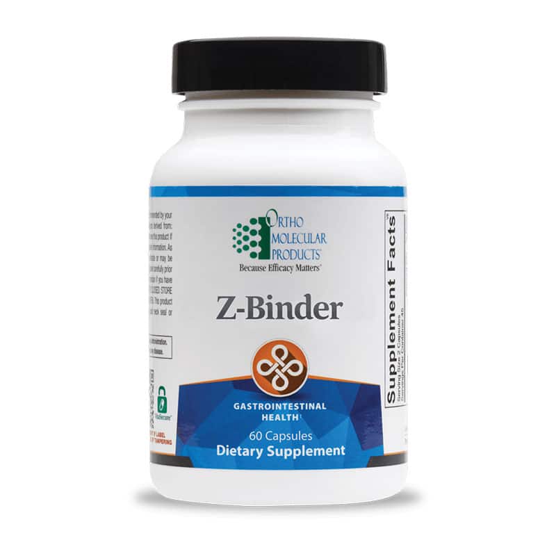 bottle of Z-Binder from Orthomolecular Products