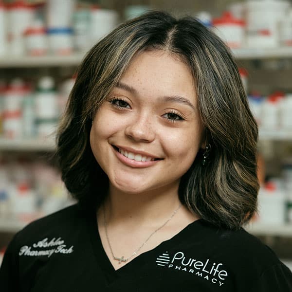 portrait of ashlee rodriguez, pharmacy technician at Pure Life Pharmacy