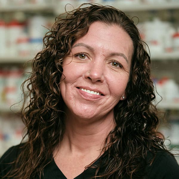 portrait of erica pugh, pharmacy technician at Pure Life Pharmacy