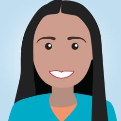 cartoon image or Erika Sanchez employee at Pure Life Pharmacy